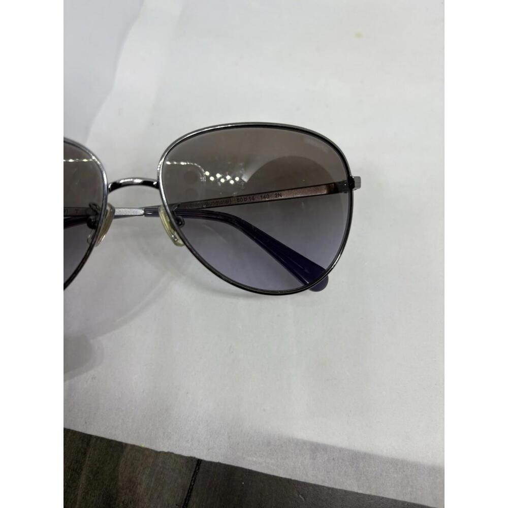 Coach L1089 Shiny Gunmetal HC7094 90044Q 60-14-140 Sunglasses - Picture 7 of 9